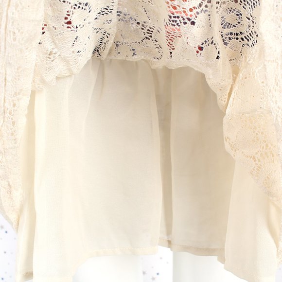 Umgee Tiered Dress Denim Plaid Lace Dark Denim - Picture 4 of 8